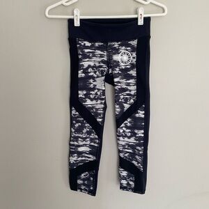 SoulCycle Black and White Geometric Leggings